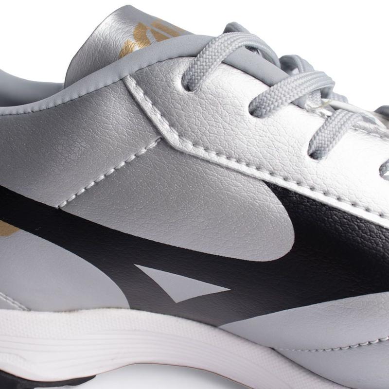 Chuteira Mizuno Morelia Classic Society Prata/Preto - Chuteira